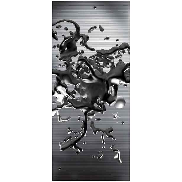 Tapeta Metal Sfera Abstrakce šedá černá moderní design 91x211 lepidlo