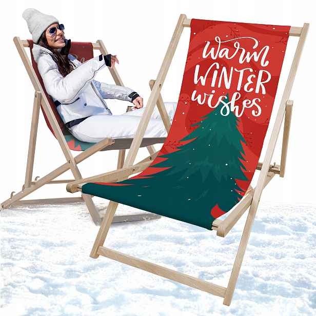 Vánoční Rozkládací Lehátko Warm Winter Wishes Eko Dárek Pod Stromeček