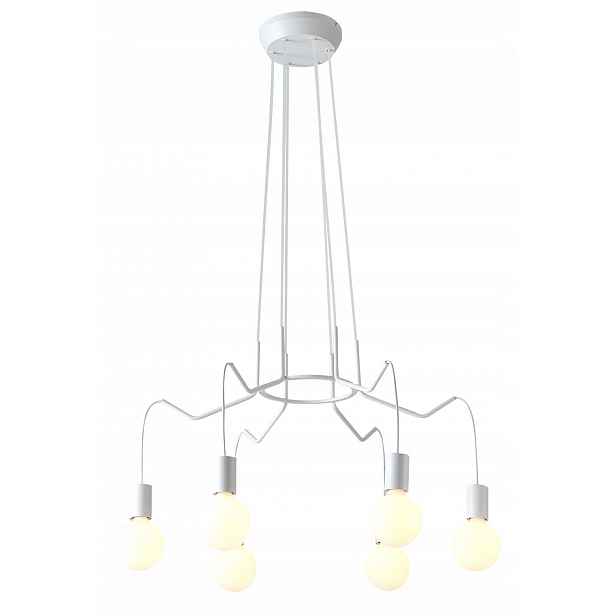 Závěsné svítidlo lustr bílý 6xE27 Basso Candellux