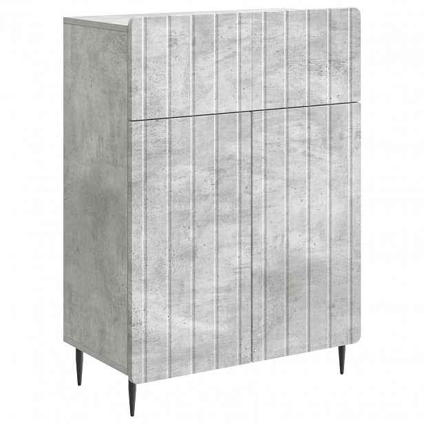 vidaXL Servírovací skříň Betonově šedá 66 x 34,5 x 92 cm