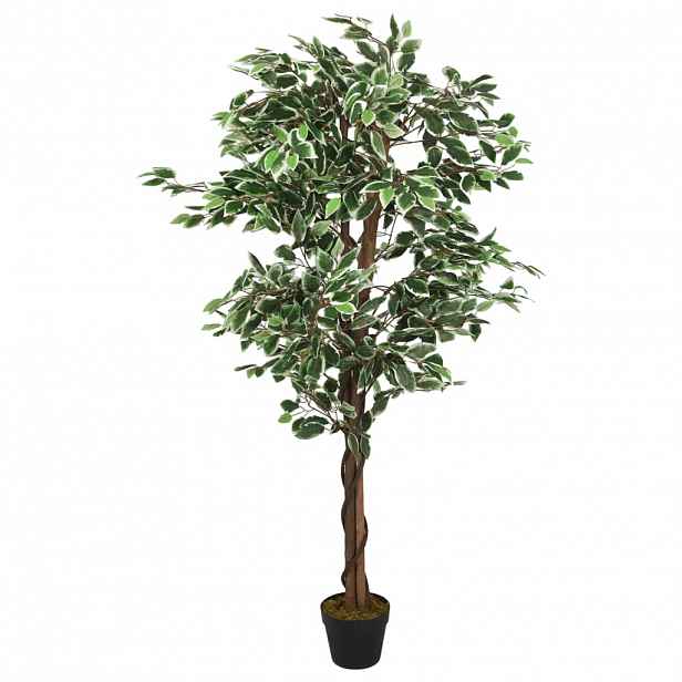 vidaXL Umělý fíkus 756 listů 150 cm zelený