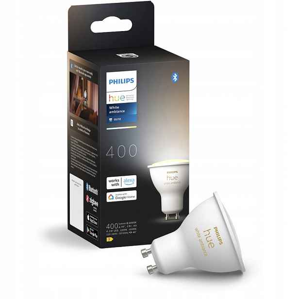 Led žárovka Philips Hue GU10 4,2W (ekvivalent 50W) Cct Smart White and Ambiance