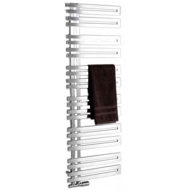 Radiátor kombinovaný Sapho VOLGA 50x150mm, 399W, broušený nerez NR515