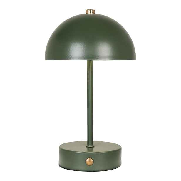 Tmavě zelená LED stolní lampa s kovovým stínidlem (výška 25 cm) Holt – House Nordic