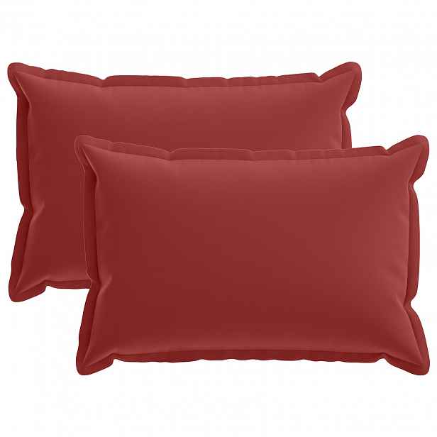 vidaXL Povlak na polštář 2 ks HOUTEN Víno Červené 30 x 50 cm Polyester