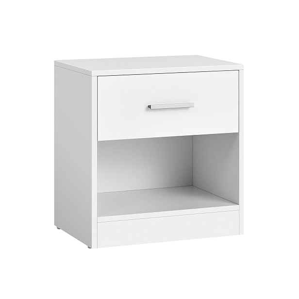Noční stolek se zásuvkou CLARIO 39x28 cm, bílý