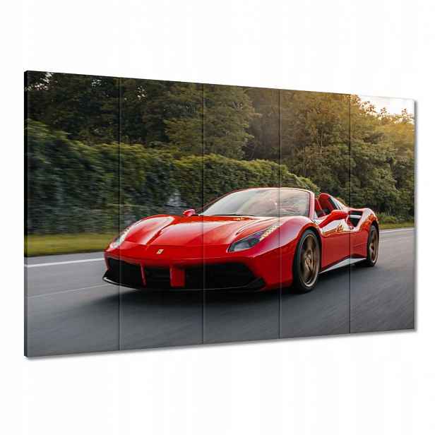 Obrazy 100x70 Červené Ferrari Cesta
