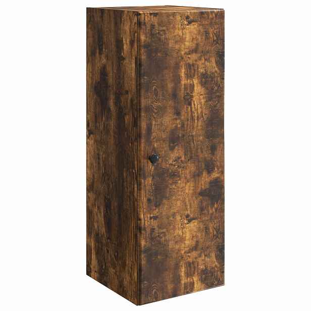 vidaXL Nástěnná skříň 33 x 34,5 x 90 cm Kompozitní dřevo Kouřový dub
