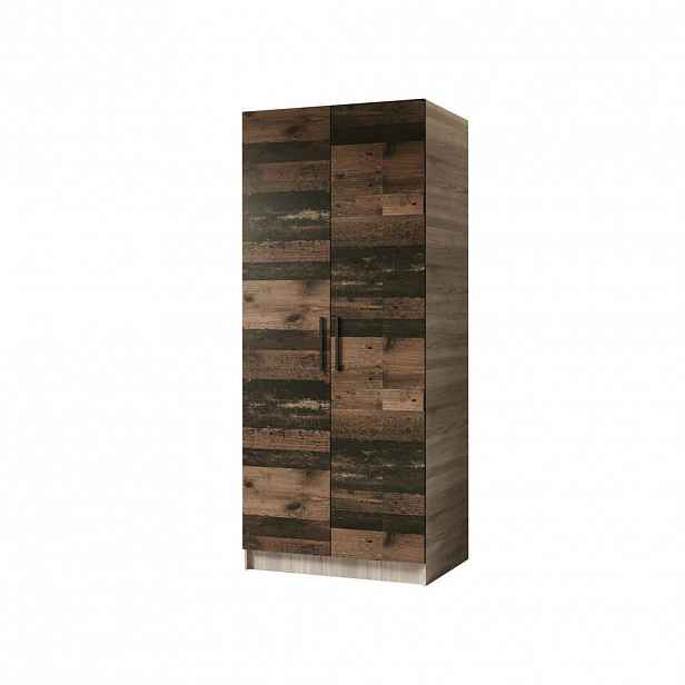 Kier Furniture ŠATNÍ SKŘÍŇ GOLD Dub Sonoma & Old Style