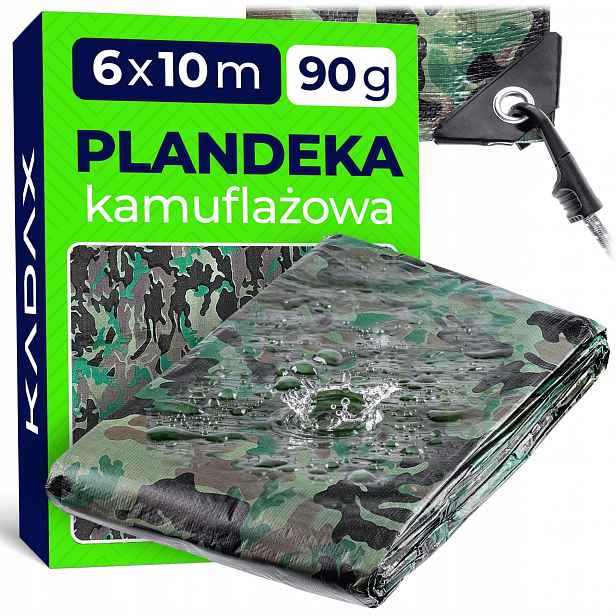 Plachta Hrubá Plachta Voděodolná Zesílená Uv 6x10 m 90 g Silné Krytí