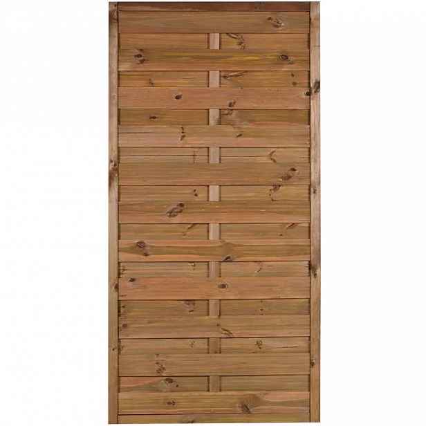 Plot plný PIA R34 rovný 90x180cm hnědý