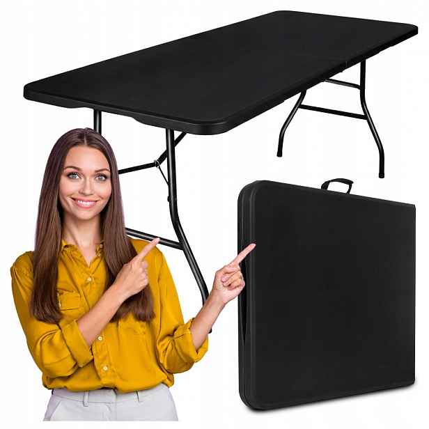 Skládací cateringový stůl Bali Black 180 cm