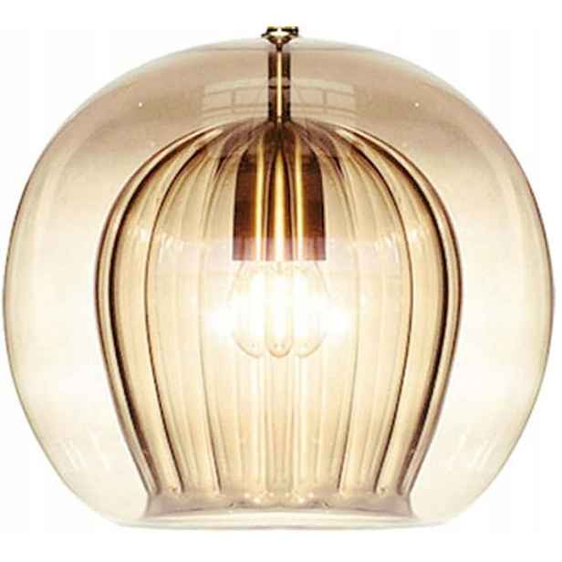 Skleněné stínítko Retro Jantarové pro závěsnou lampu E27