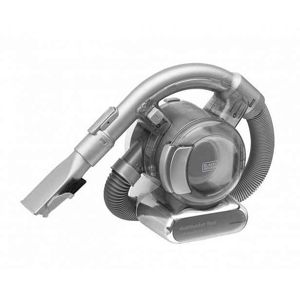 BLACK+DECKER - 18V AKU ruční vysavač, nabíjecí stanice, chrom PD1820L-QW