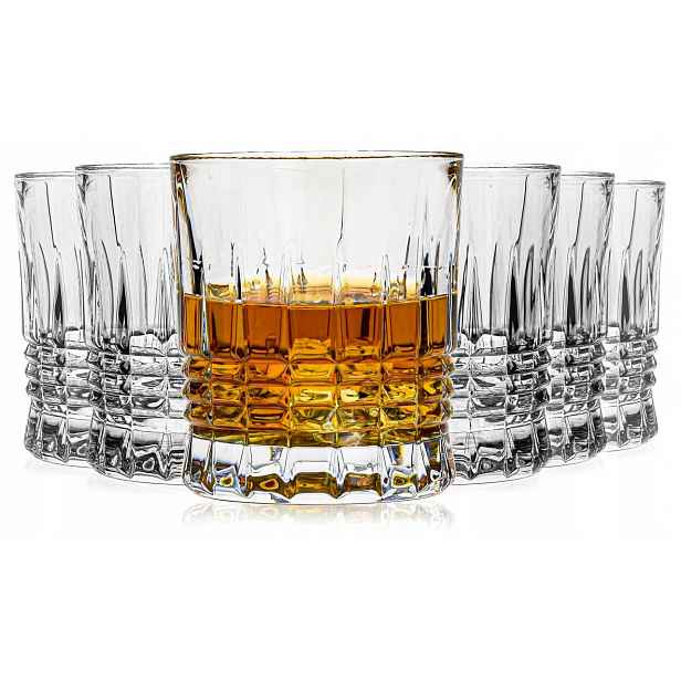 Křišťálové sklenice na whisky Bohemia Perfecto 300 ml 6 Ks.