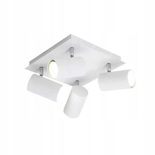 Reflektorová lampa Vantos Bílá Metal 4xGU10 Pohyblivý zdroj do obývacího pokoje Trio