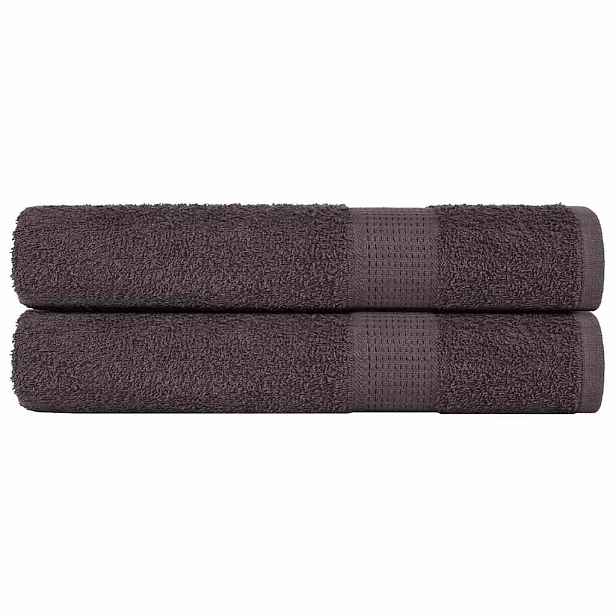 vidaXL Saunové osušky FROGN 2 ks antracitové 80x200 cm 360 g/m²