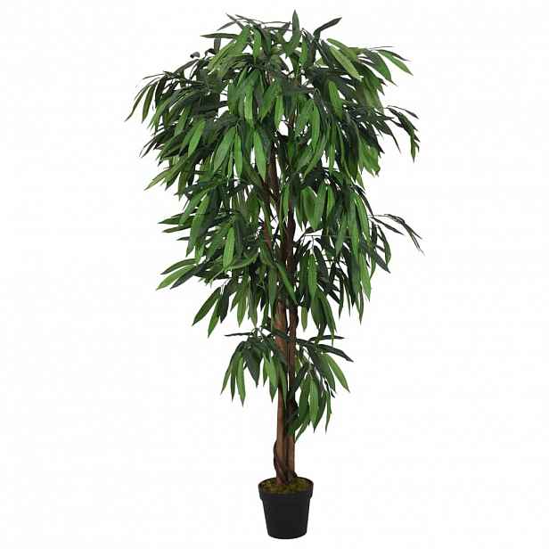 vidaXL Umělý mangovník 300 listů 80 cm zelený