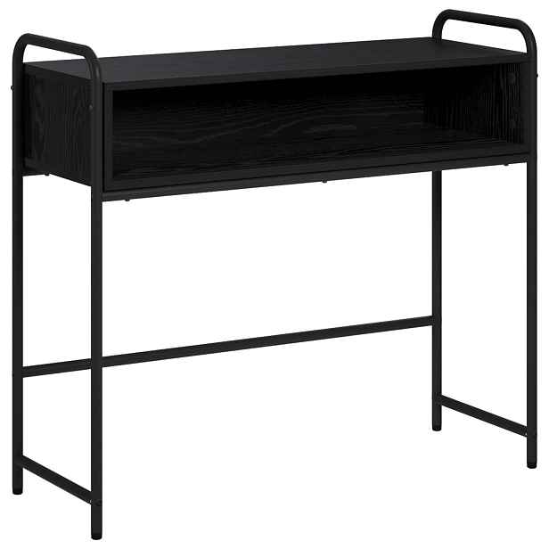 vidaXL Konzolový stolek Černý dub 90 x 33 x 80,5 cm Kompozitní dřevo