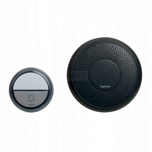 Bezdrátový zvonek 100 m Comfort černý Legrand
