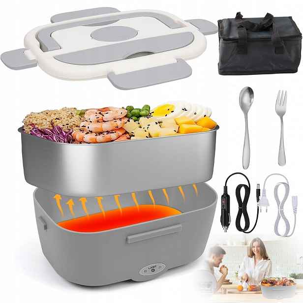 Elektrický Obědový Box, Ohřívač Jídla, Nádoba 65 W, 1.5 L, Přenosná