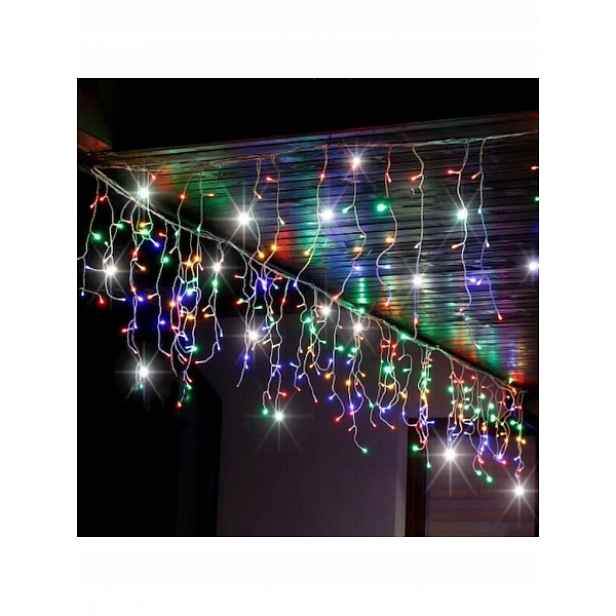 Lampičky Sople 500LED s bleskem Multicolor vnitřní vnější 21 m Závěs