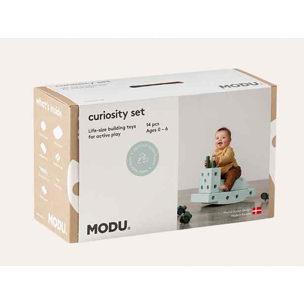 MODU bloky - Curiosity set mint/zelená