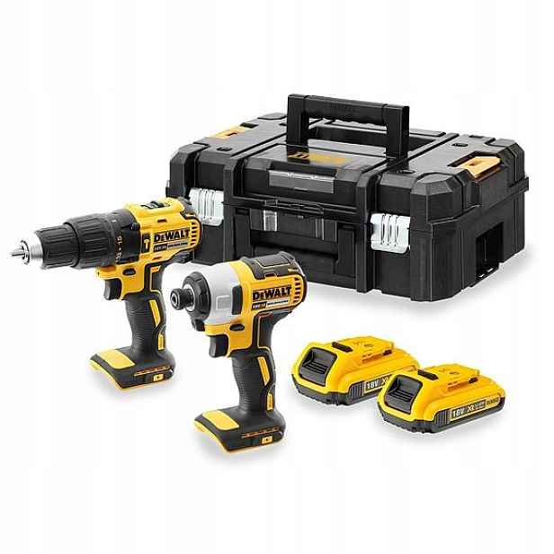 DeWalt DCK2060D2T bezuhlíková aku sada, vrtačka DCD778, rázový utahovák Dcf
