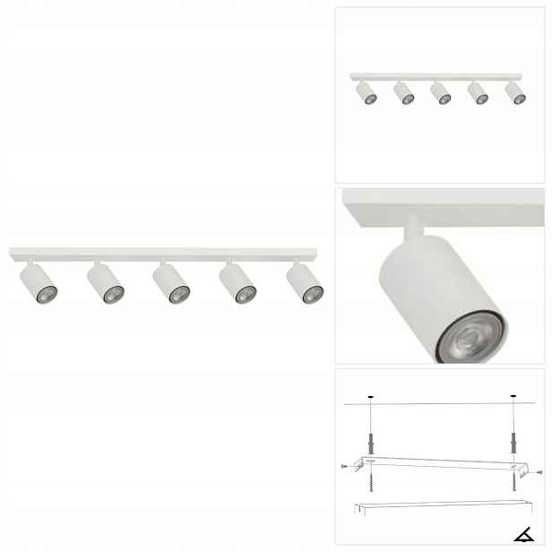 Bílý reflektor Zoom – moderní výrazná forma pro galerii Sigma Lighting