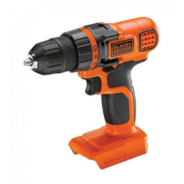 BLACK+DECKER - 18V AKU vrtací šroubovák, bez baterie a nabíječky BDCDD18N-XJ
