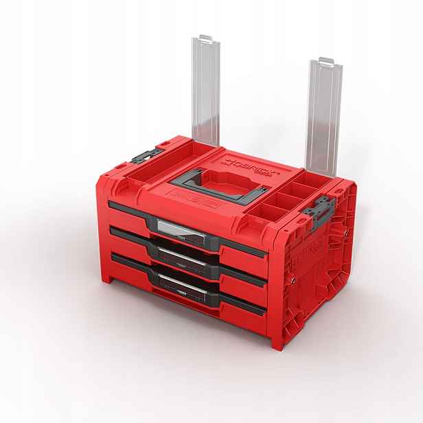 Qbrick System Pro Zásuvka 3 Toolbox 2.0 Profi Expert Červená Uhd