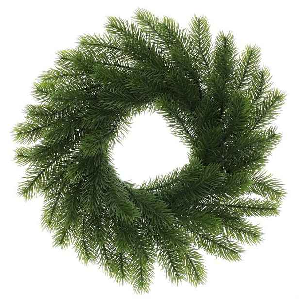 Umělý smrkový věnec, pr. 30 cm, zelená
