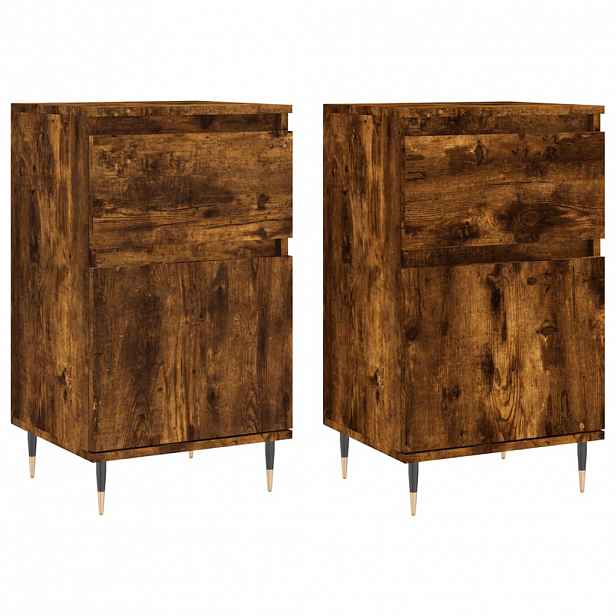 vidaXL Příborníky 2 ks kouřový dub 40 x 35 x 70 cm kompozitní dřevo