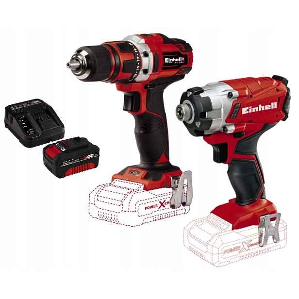 Einhell Sada Elektrického Nářadí 4,0AH 18V Aku Vrtačka Šroubovák