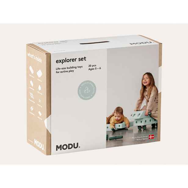 MODU bloky - Explorer set mint/zelená