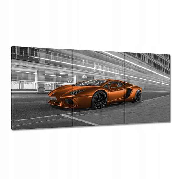 Obrazy 120x60 Oranžová fura