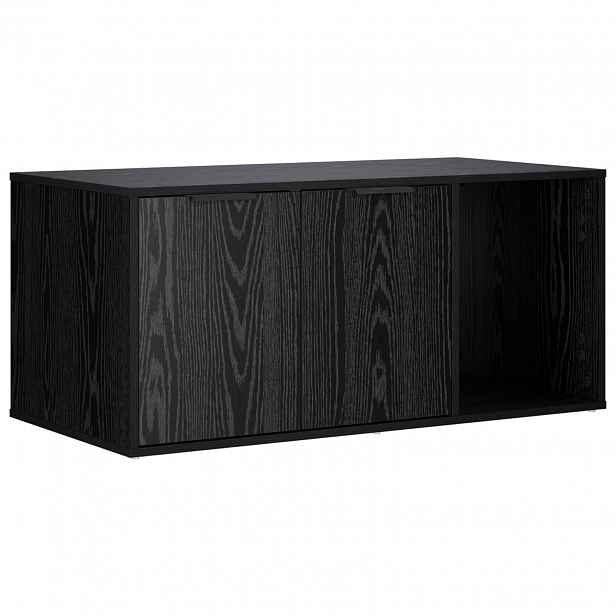 vidaXL Nábytek pro kočičí přepravku Černý dub 100 x 49 x 45 cm