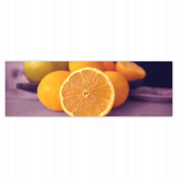 Plakáty 200x66 Citronky ve fialové barvě