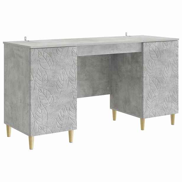 vidaXL Stůl Betonově šedá 142,5 x 50 x 75 cm Kompozitní dřevo