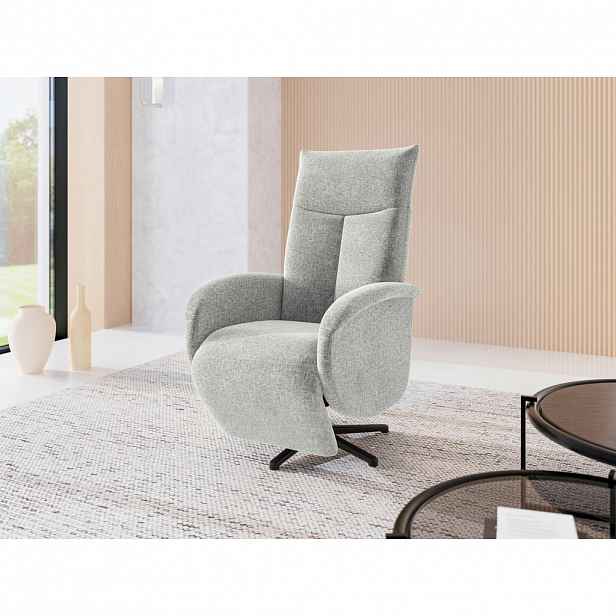 Sit & More RELAXAČNÍ KŘESLO, textil, světle šedá