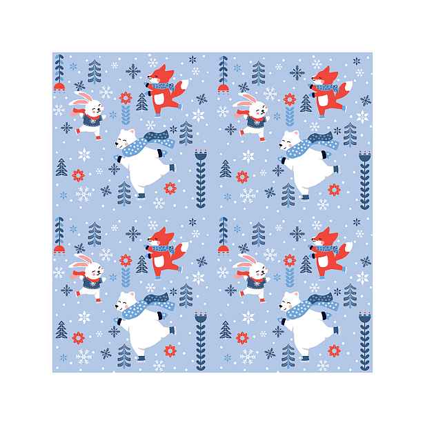 PROCOS Papírové ubrousky 33x33cm 3vrstvé zimní radovánky 20ks