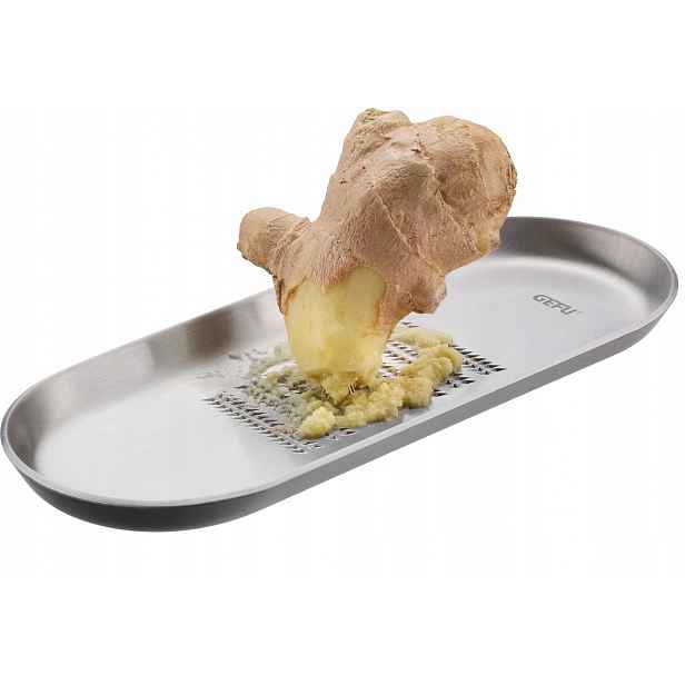 Struhadlo na zázvor a česnek Gefu z nerezová ocel, ploché, 20 cm