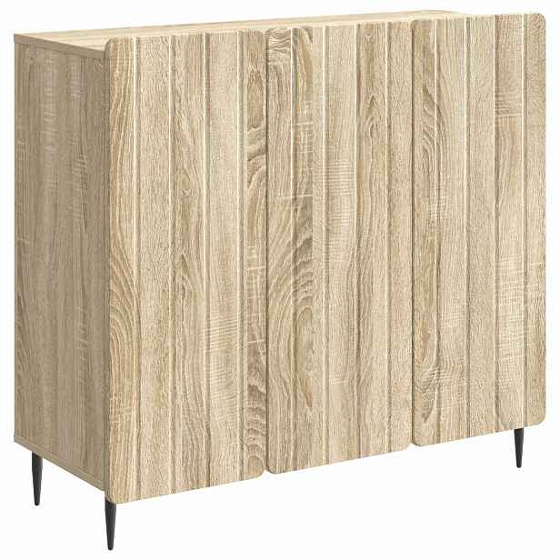 vidaXL Servírovací skříň Dub sonoma 89 x 34,5 x 82 cm Kompozitní dřevo