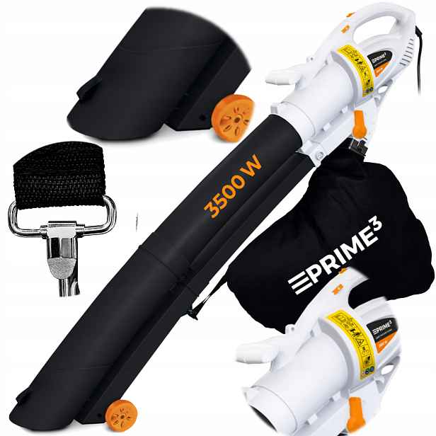 Vysavač Foukač 3500 W S Regulací Drtič Sáček 45 L