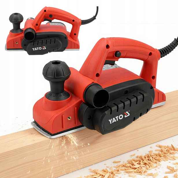 Elektrický Hoblík Hebel 0-2 MM 82 MM 16000 Ot/min 650 W Pro Dřevo Yato YT-82142