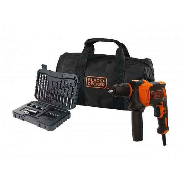 BLACK+DECKER - Příklepová vrtačka 710 W, s příslušenstvím BEH710SA32-QS