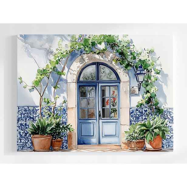 Plakát Architektura Dveře Azulejos Keramika 100x75