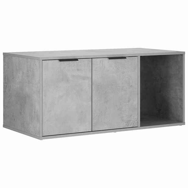 vidaXL Nábytek pro kočičí přepravku Betonově šedá 100 x 49 x 45 cm