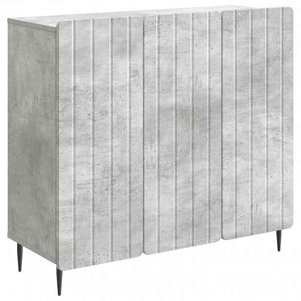 vidaXL Servírovací skříň Betonově šedá 89 x 34,5 x 82 cm