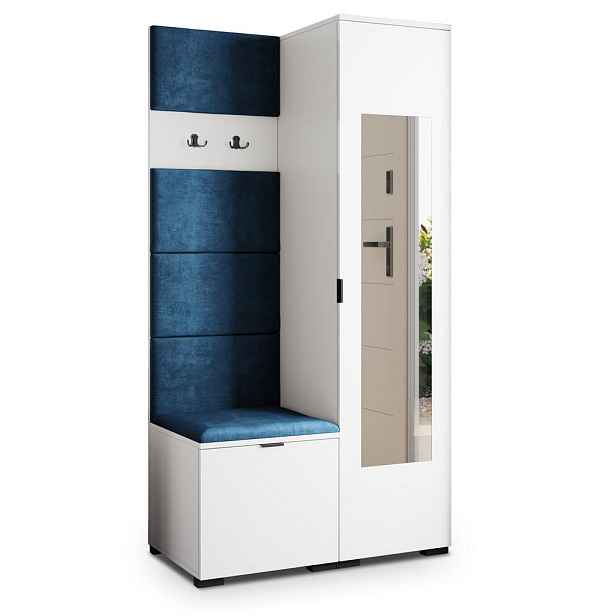 MASSENO MODERNÍ PŘEDSÍŇOVÁ SESTAVA VIRA, 95/181/51 cm, bílá